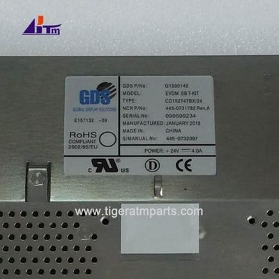 445-0731782 NCR 6625 6626 LCD 15 인치 Std 밝은 디스플레이 ATM 기계 부품