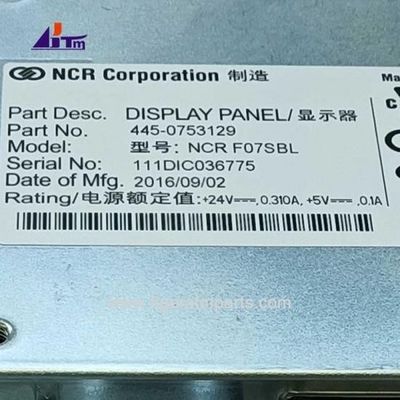 ATM 기계 부품 NCR 셀프서브 6683 6687 LCD 디스플레이 패널 7 인치 COP 445-0753129