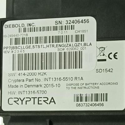 49249440721B Diebold EPP7 키보드 ATM 기계 부품