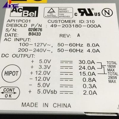 ATM 기계 부품 다이볼드 전원 공급 300W 49203180000A