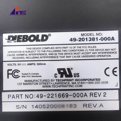 ATM 예비 부품 Diebold Opteva USB 유지보수 키보드 49221669000A