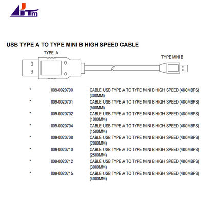 009-0020701 NCR 6683 6684 6687 2062 2064 케이블 어셈블리 USB Type A to Type Mini B