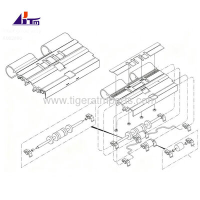 A002880 NMD50 디스펜서 Glory Triton NMD ATM 부품용 내부 가이드 어시